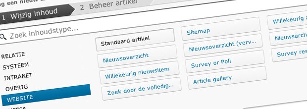 Banner-CMS-Artikelbeheer Banner-CMS-Artikelbeheer