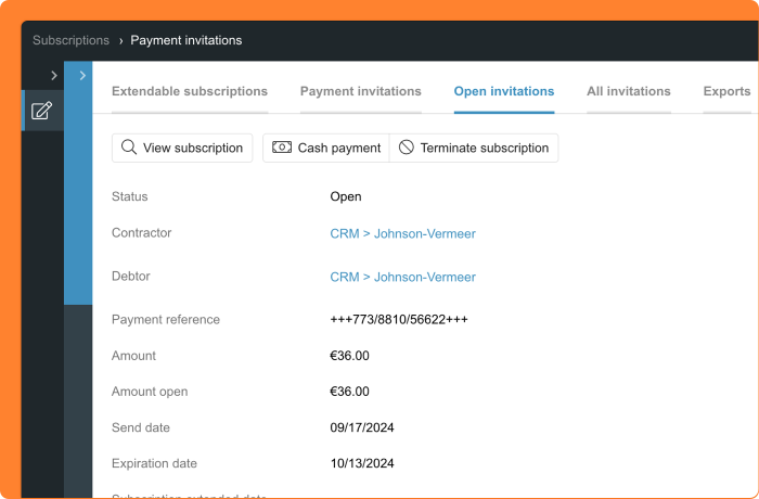 Image of processing a cash payment