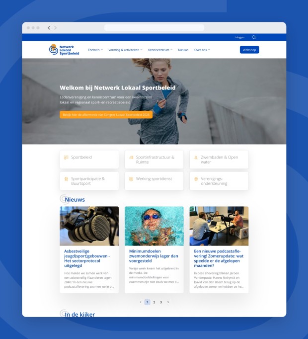 Netwerk Lokaal Sportbeleid website