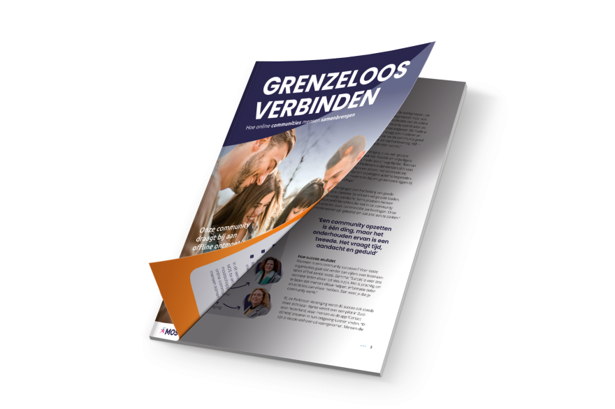 Mock-up van het magazine Grenzeloos Verbinden