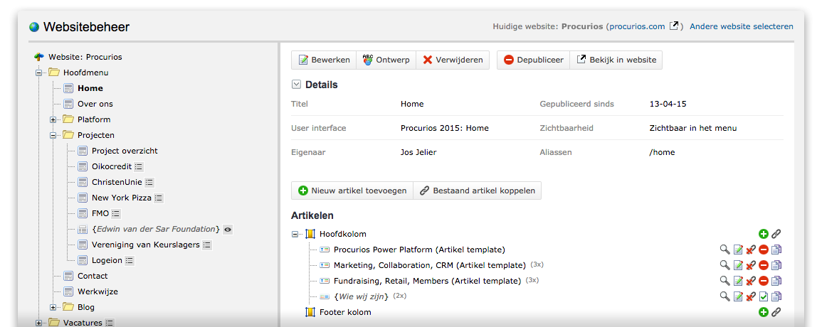 Websitebeheer