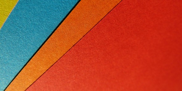 Vier diagonale kleurvlakken