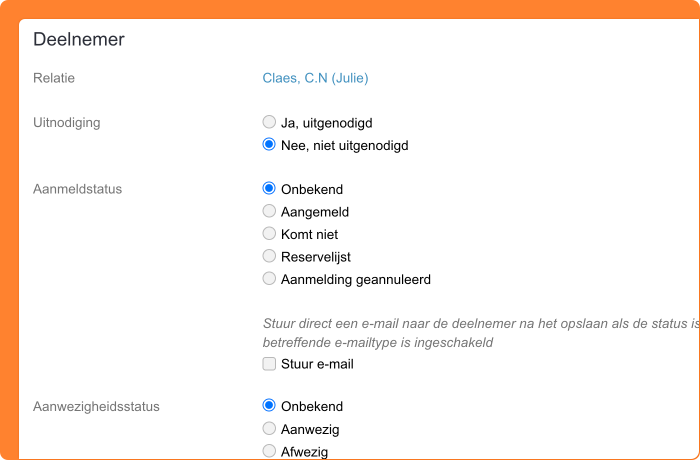 Vernieuwde namen aanmeldstatus