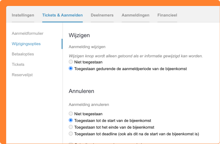 instellingen verplaatst