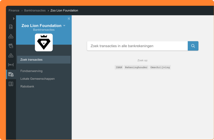 Transactie zoeken