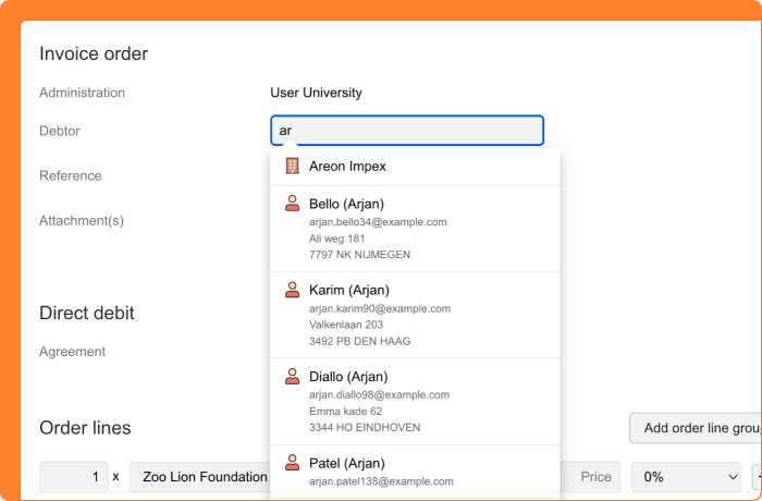 Screenshot of showing the relation type icon when viewing relations