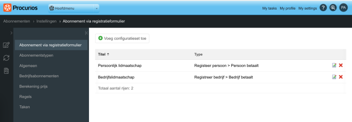 Profiel en registratie direct betalen voor je abonnement-1