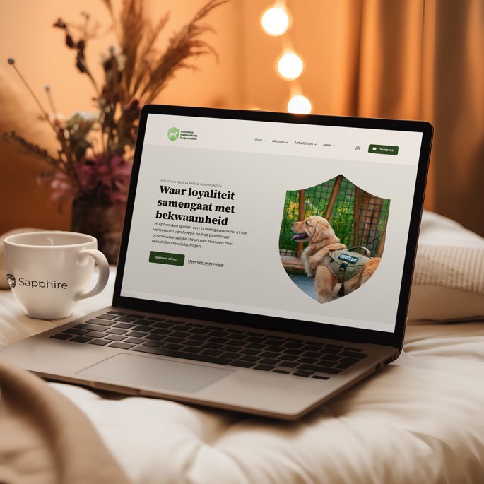 Website met donatieknoppen - Sapphire