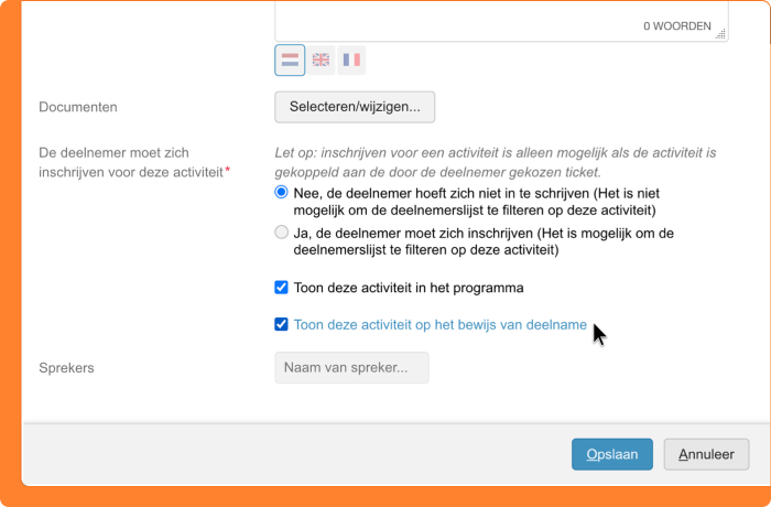 Schermafbeelding van het filteren op 'Is ongelijk aan "Anders, nl"'