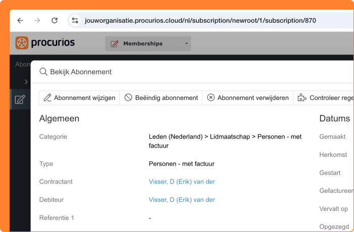 URL verandert in beeld als er een dialoogvenster opent